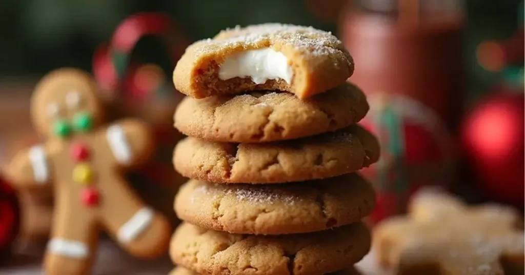 Gingerbread Cheesecake Cookies