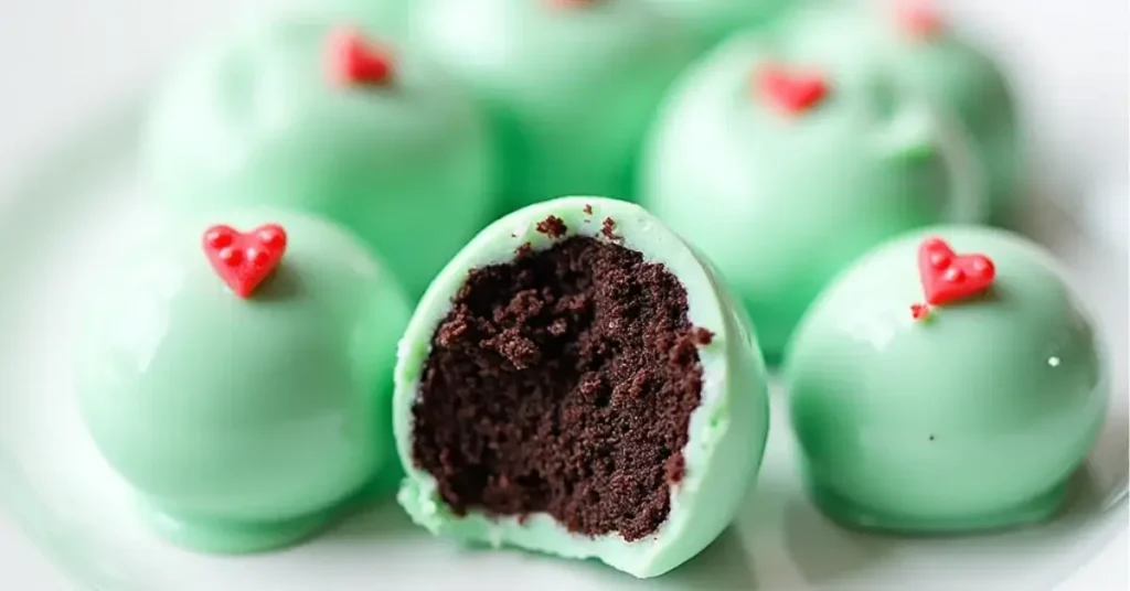 No-Bake Grinch Oreo Truffles