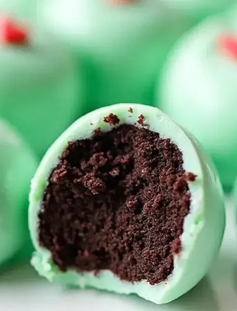 No-Bake Grinch Oreo Truffles