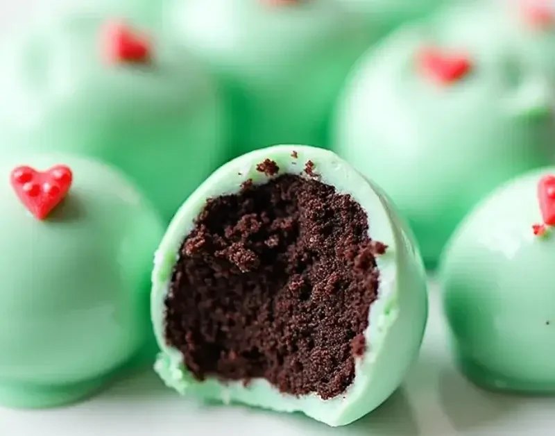 No-Bake Grinch Oreo Truffles