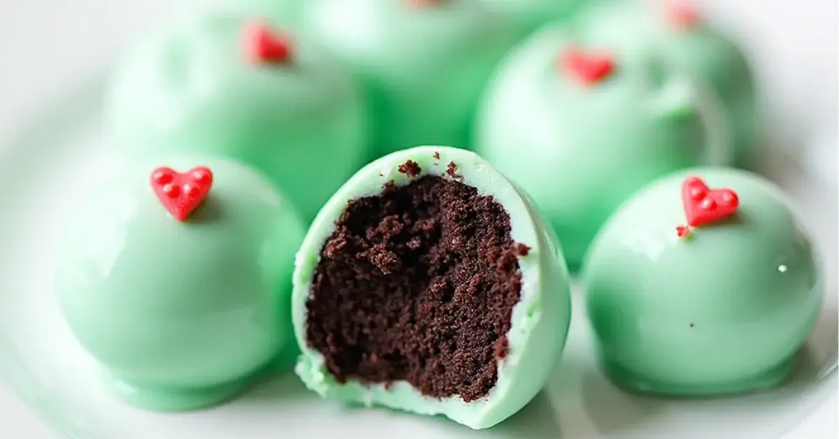 No-Bake Grinch Oreo Truffles