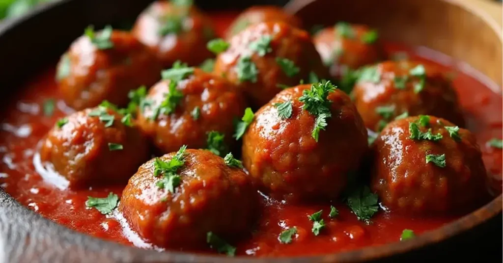 Sweet and Spicy Cranberry Meatballs