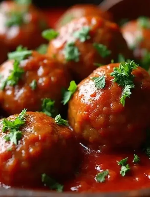 Sweet and Spicy Cranberry Meatballs