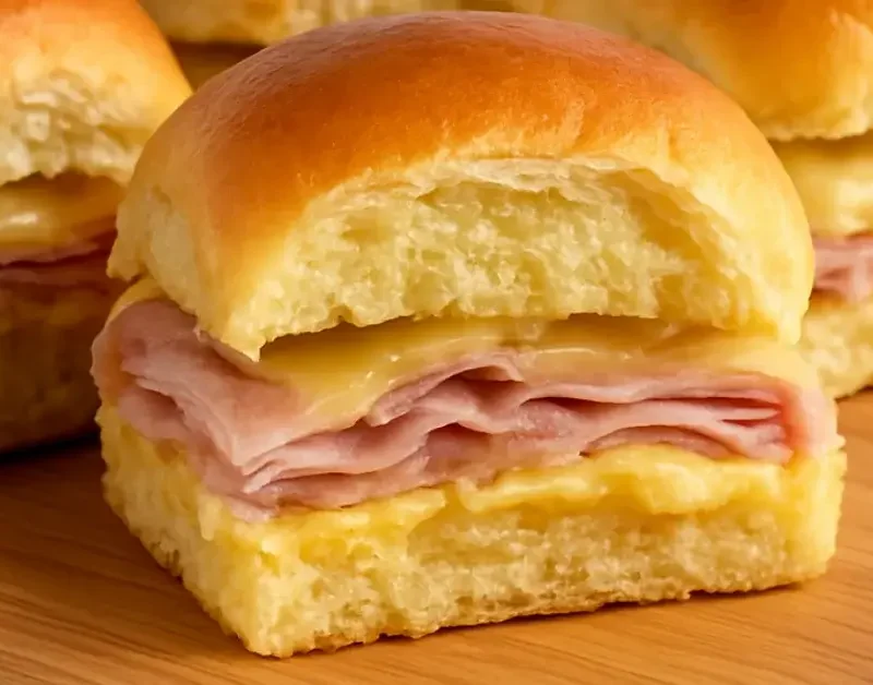 Ham and Cheese Sliders on Hawaiian Rolls