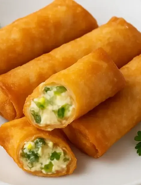 Mini Egg Rolls with a Jalapeno Popper Twists