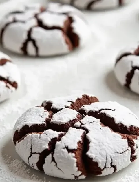 Soft and Spiced Gingerbread Crinkle Cookies