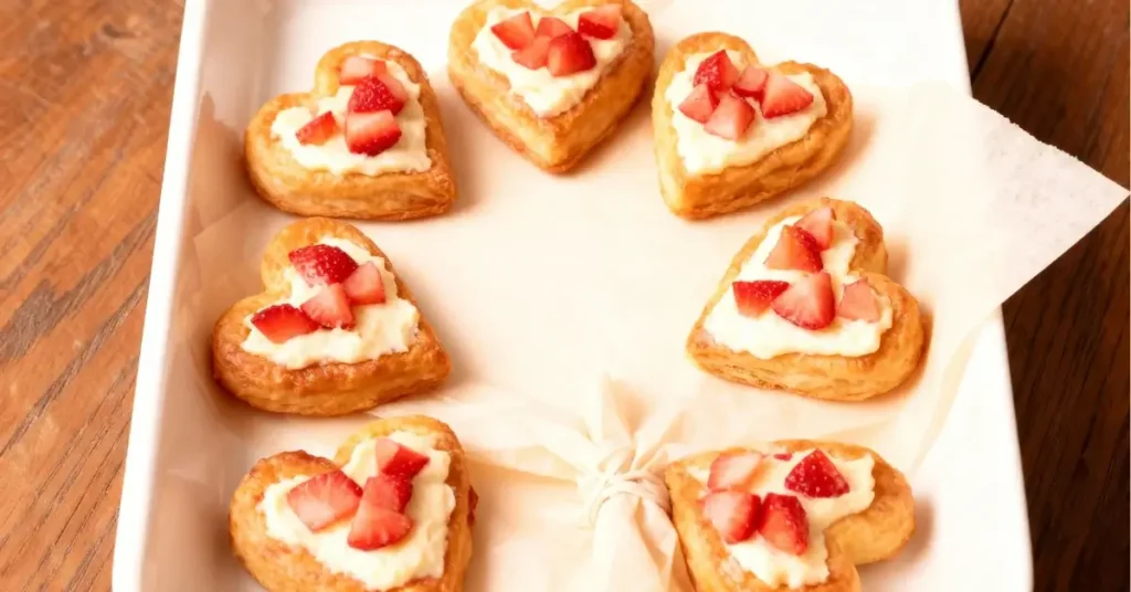 Strawberry Cream Cheese Heart Danishes