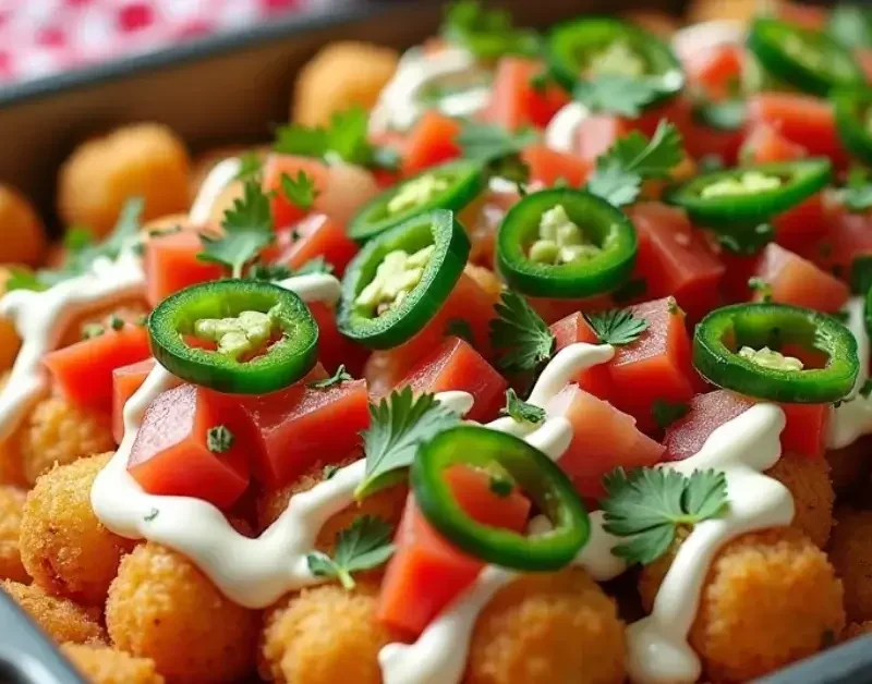 Ultimate Loaded Tater Tot Nachos