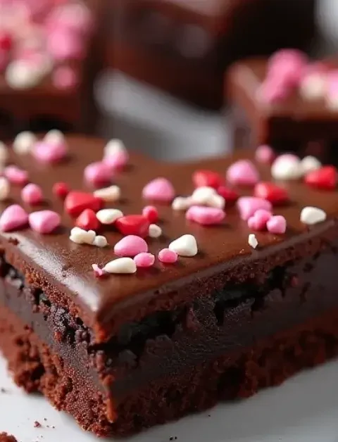 Heart Shaped Brownies