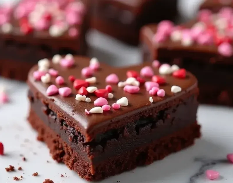 Heart Shaped Brownies