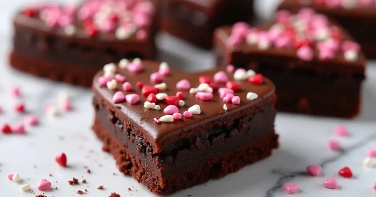 Heart Shaped Brownies