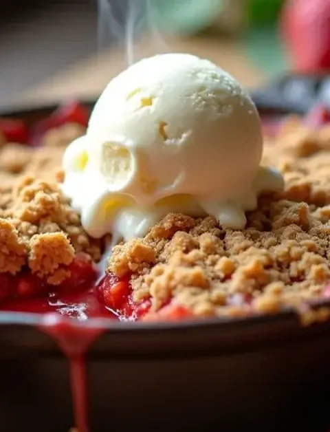 Strawberry Rhubarb Crisp