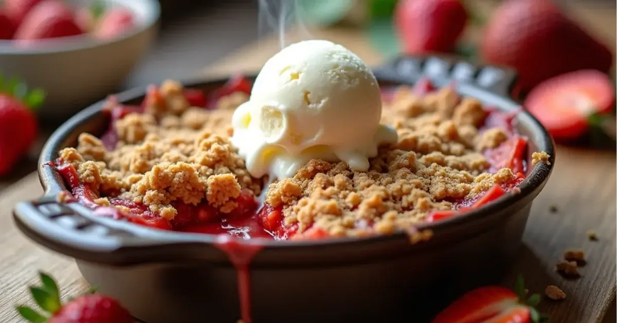Strawberry Rhubarb Crisp