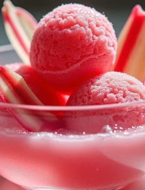 This Striking Rhubarb Sorbet Is Fresh