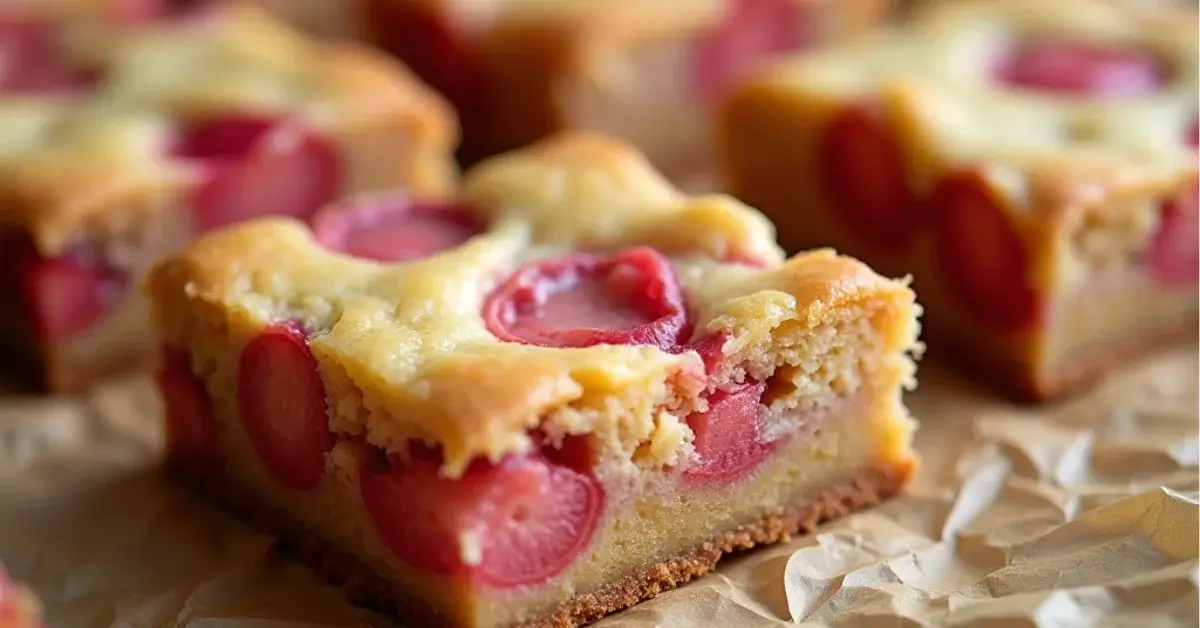 Rhubarb Dream Bars