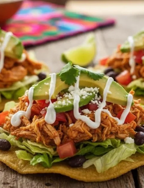 Chicken tostadas