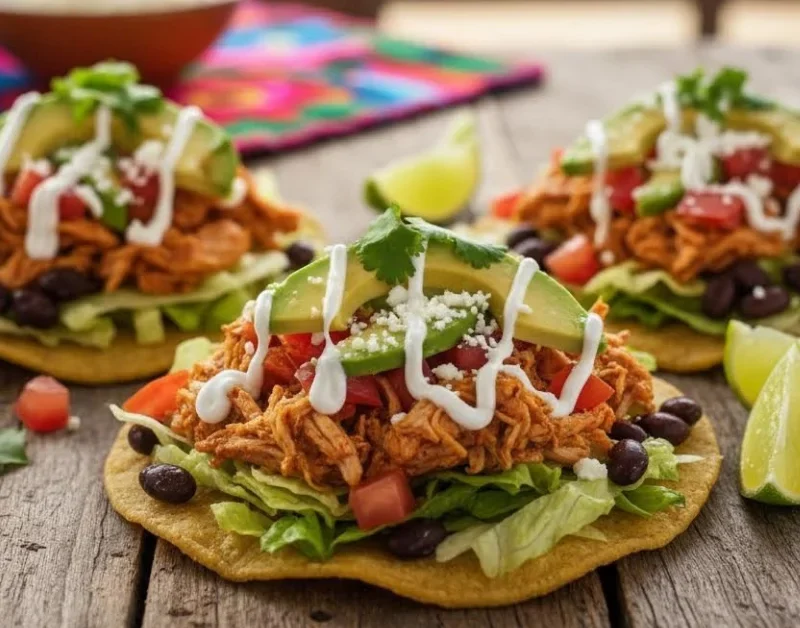 Chicken tostadas