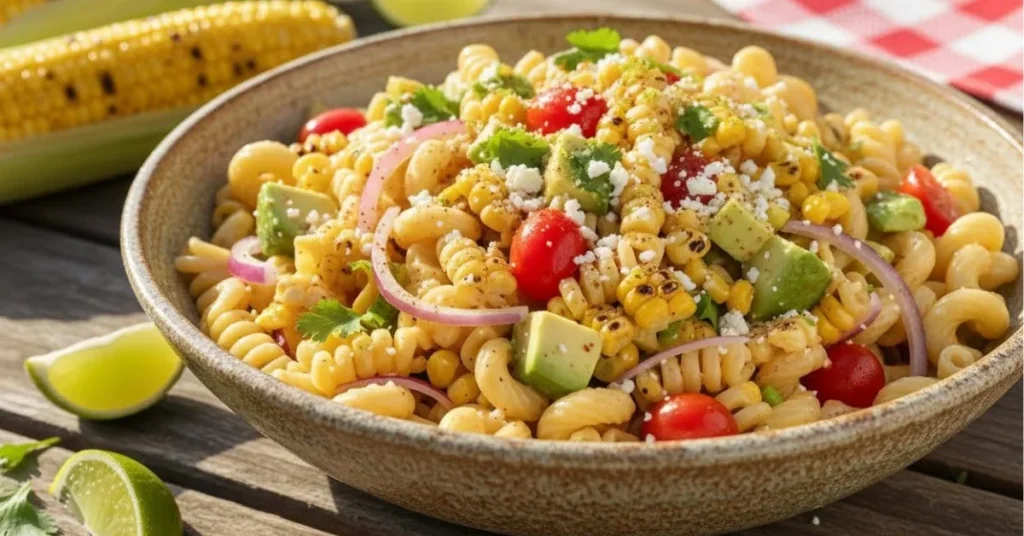 Healthy Street Corn Pasta Salad