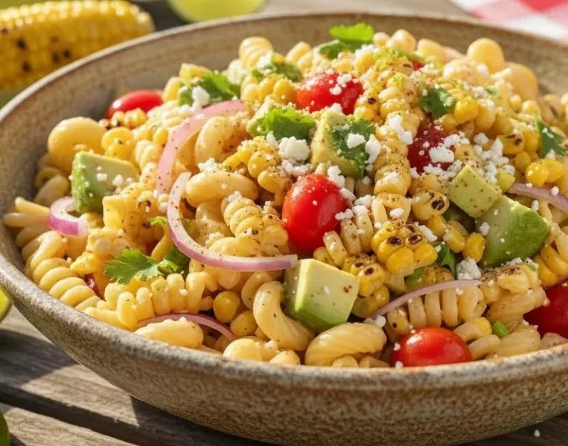 Healthy Street Corn Pasta Salad