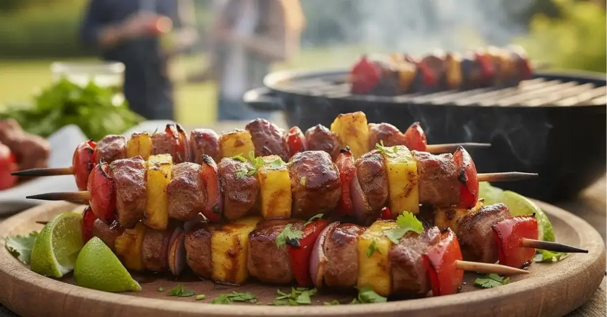Irresistible Pineapple BBQ Pork Skewers