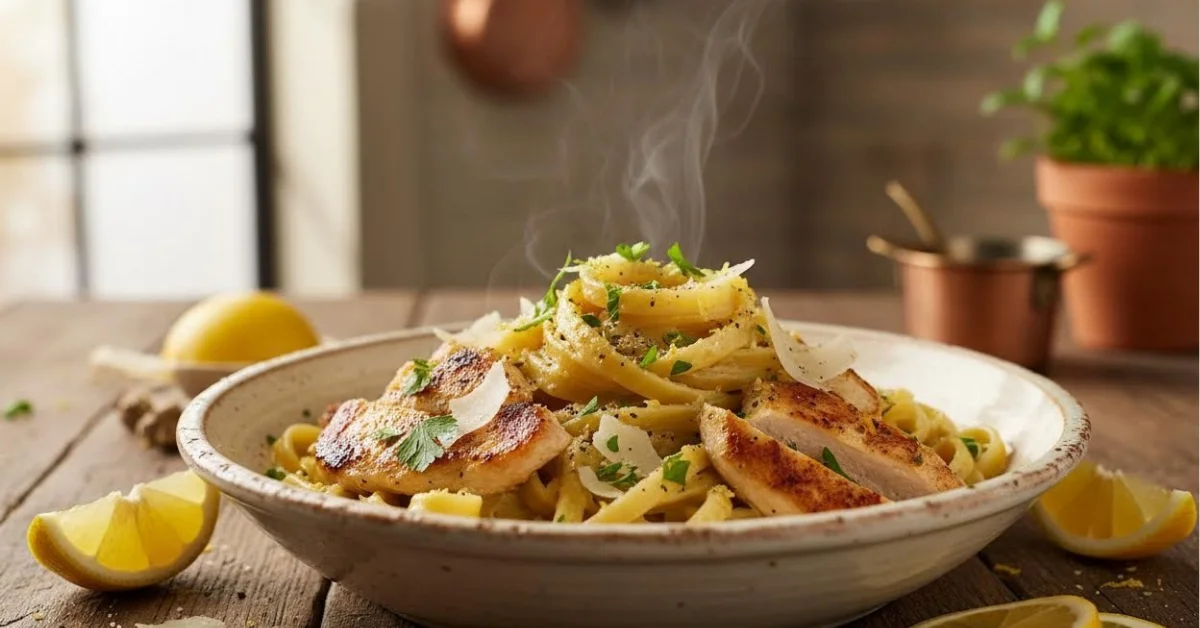Lemon chicken pasta